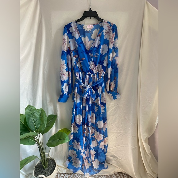 NWOT Pink Lily My Dearest Darling Floral Maxi Dress - Picture 8 of 15